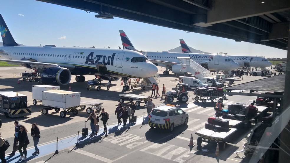 Aeroporto de Navegantes (SC) — Foto: Luiz Souza/NSC TV