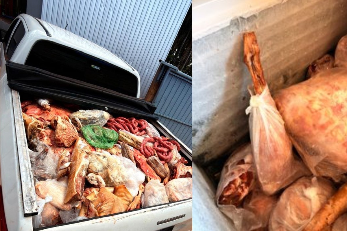 Polícia apreende quase 1 tonelada de carnes impróprias em Jaraguari (MS)