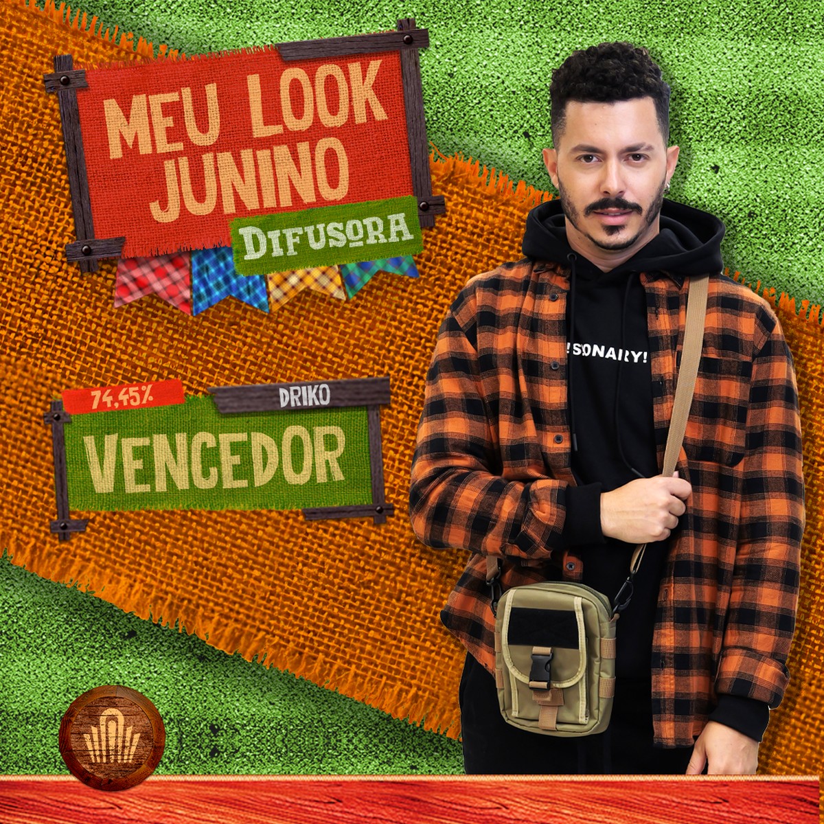 'Meu Look Junino': Driko Correia vence a disputa com maioria dos votos ...