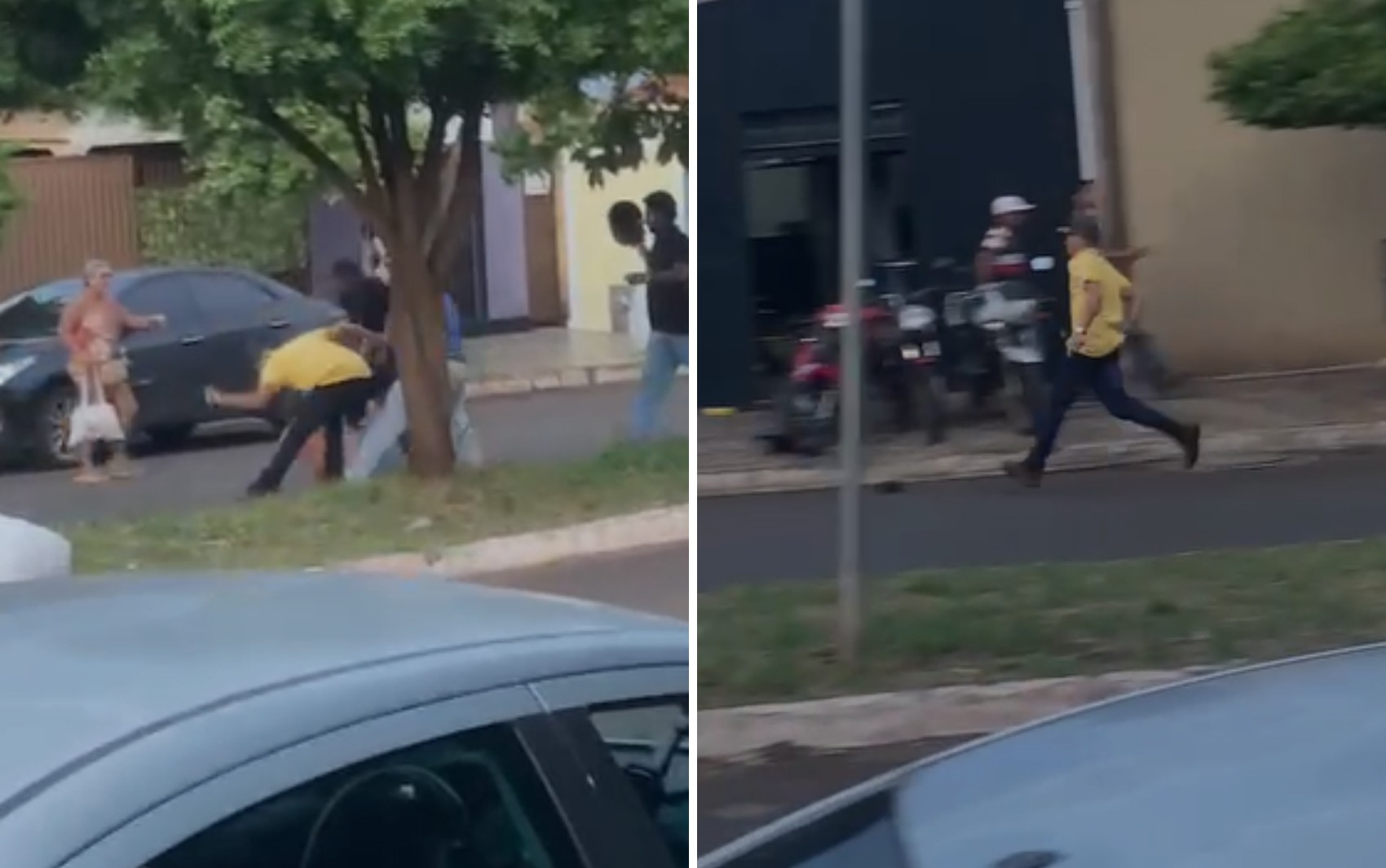 Vídeo mostra quando motorista é esfaqueado e espancado durante briga de trânsito
