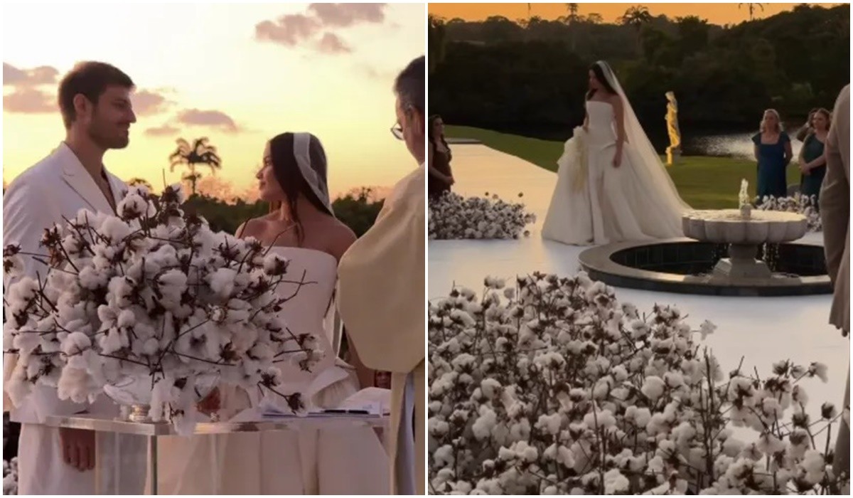 Casamento de Juliette tem algodão e artesanato produzidos na Paraíba