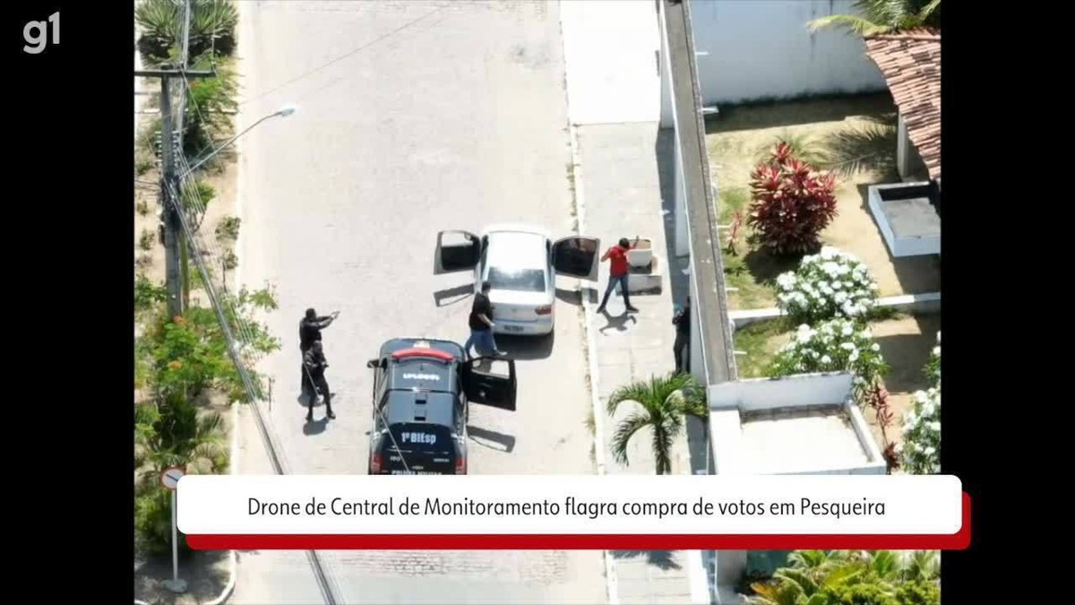 VÍDEO: drone da polícia de Caruaru flagra compra de votos no interior de Pernambuco