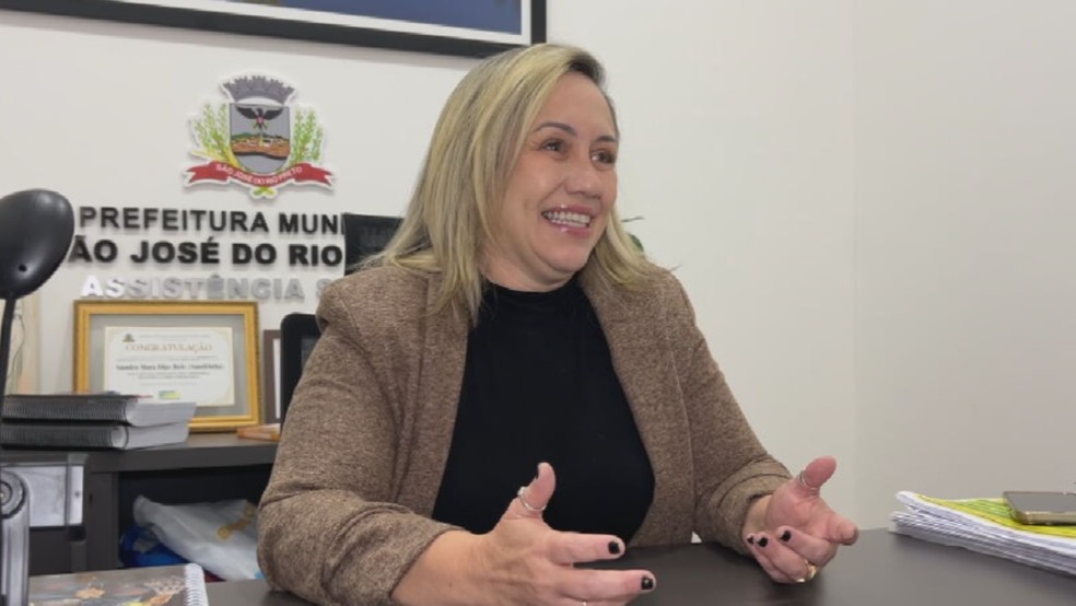 Secretaria de Assistência Social de Rio Preto (SP), Sandra Reis — Foto: Reprodução/TV TEM