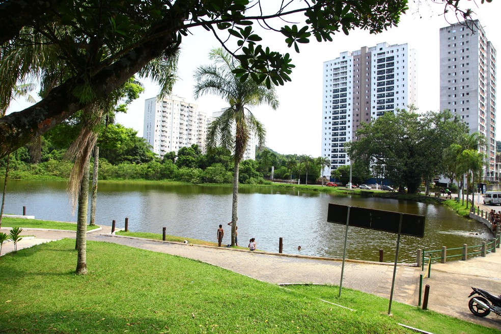 Lagoa da Saudade — Foto: Raimundo Rosa/Prefeitura de Santos