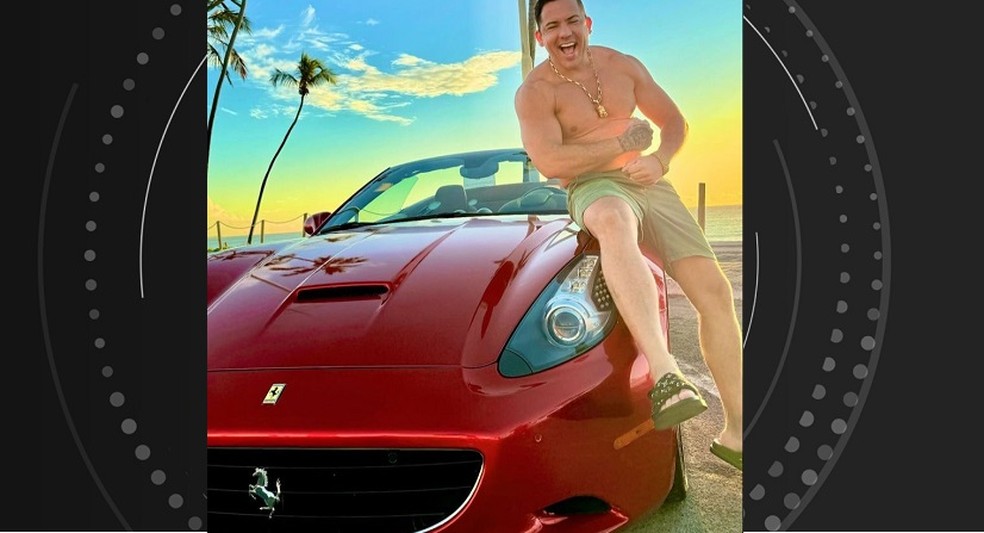 Ferrari Kel Ferreti guinchada — Foto: Reprodução/Instagram