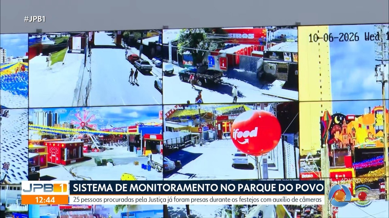 Mais de 20 pessoas são presas no São João 2026 de Campina Grande com auxílio de câmeras