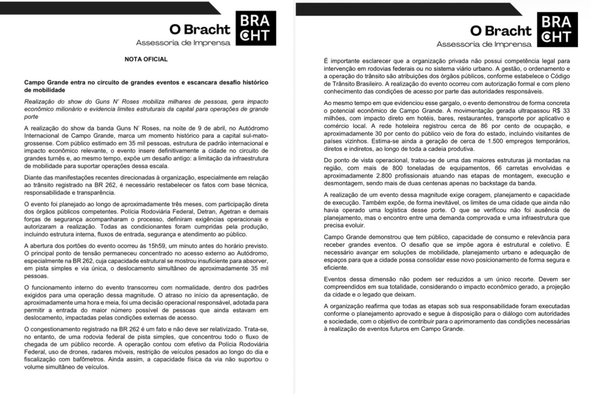 Guns N’ Roses: perdeu show ou ficou no congestionamento? Saiba como pedir reembolso