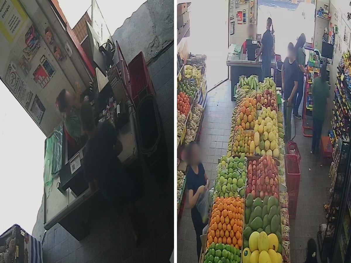 VÍDEO: homem finge ser cliente, ameaça funcionária e rouba hortifrúti em Campinas