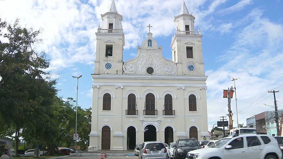 Catedral Basílica de Nossa Senhora das Neves, em João Pessoa — Foto: TV Cabo Branco/Reprodução