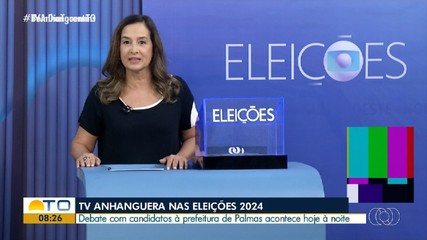 TV Anhanguera realiza debate com candidatos à Prefeitura de Palmas nesta quinta-feira (3)