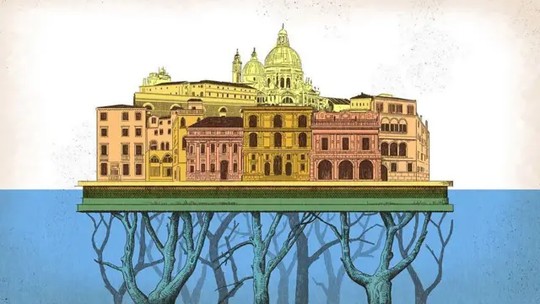 O sistema que impede Veneza de afundar há mais de 1.600 anos - Foto: (Emmanuel Lafont/ BBC)