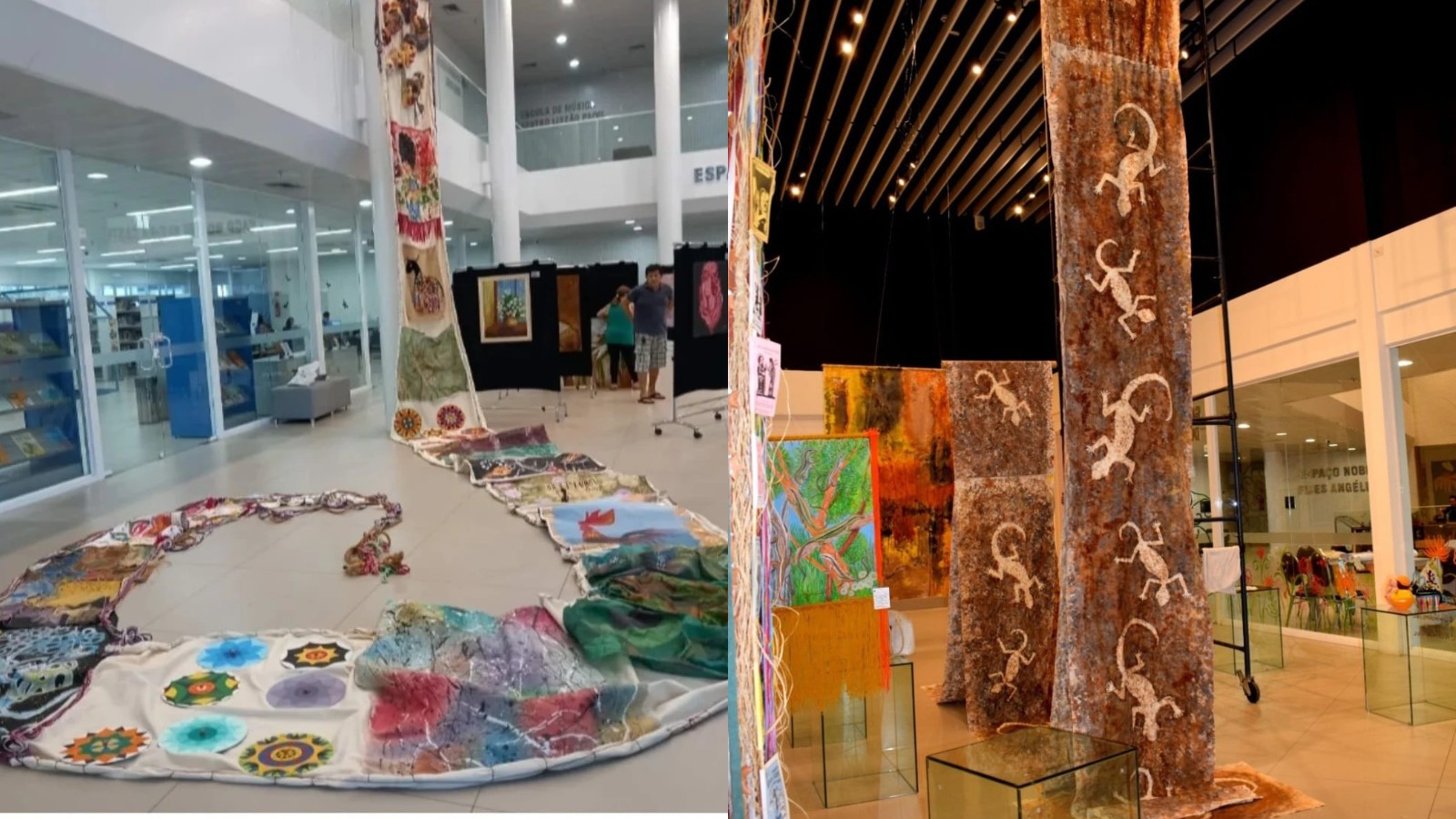 Mostra reúne 25 artistas e obras feitas com materiais que iriam para o lixo em Teresina