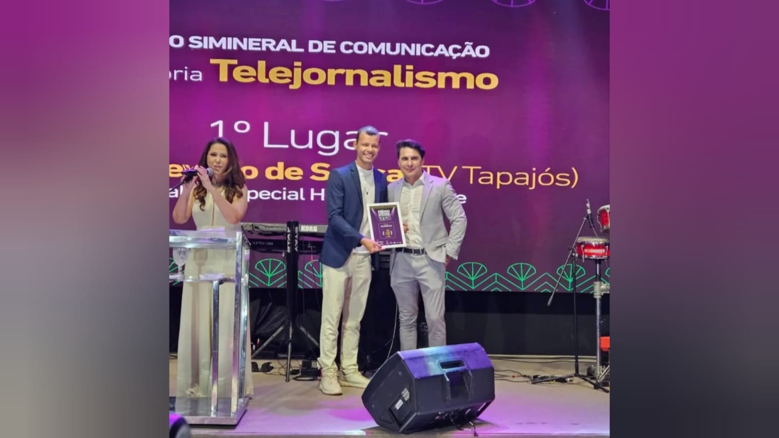 TV Tapajós conquista 1º e 3º lugar na categoria Telejornalismo do prêmio Simineral de Comunicação 