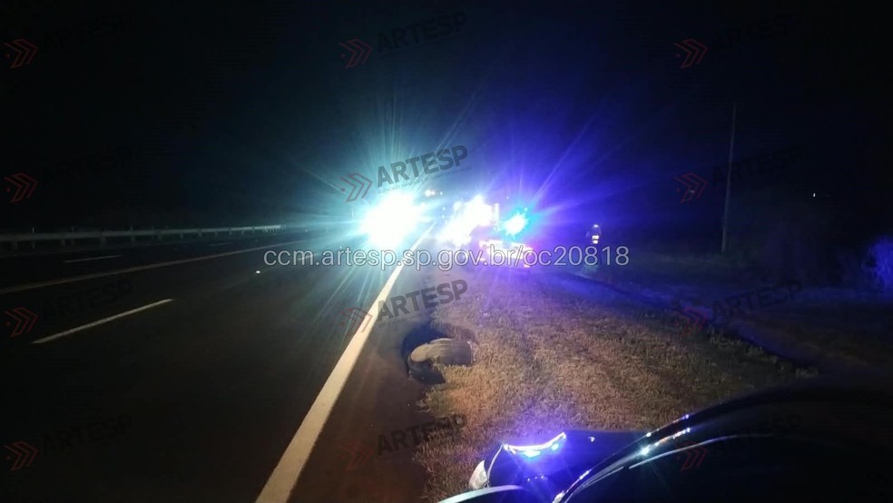 1 de 1
Motorista atropelou a v&iacute;tima e fugiu &mdash; Foto: Divulga&ccedil;&atilde;o/Artesp