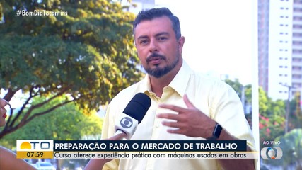 Projeto oferece curso gratuito de operador de máquinas pesadas