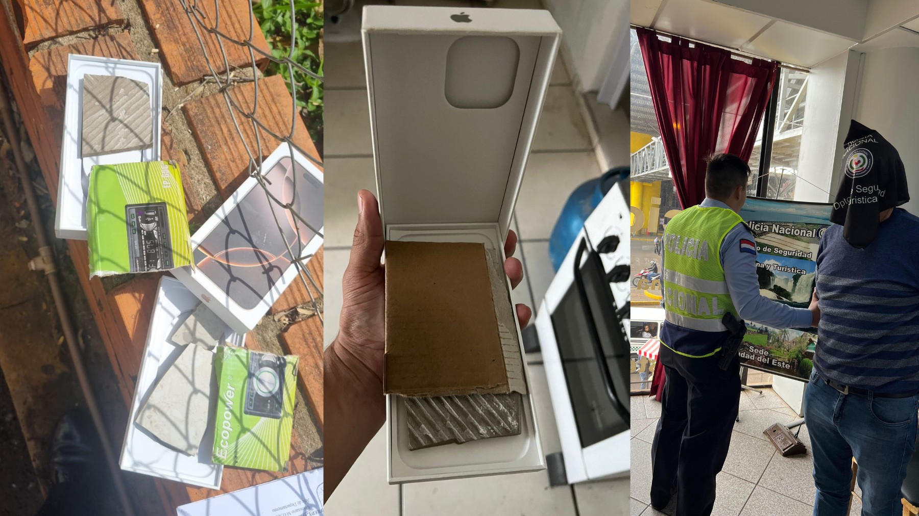 Brasileiro compra sete iPhones no Paraguai e recebe duas caixas com pedras e papelão
