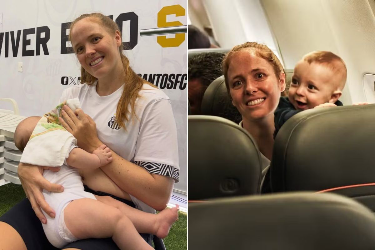 Ketlen do Santos FC relata desafios da amamentação em viagens com o time