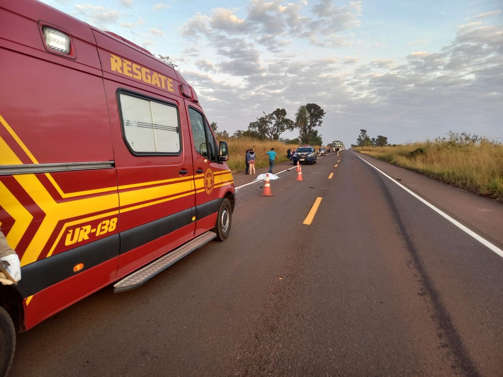 Colisão ocorreu por volta das 5h30. — Foto: Reprodução