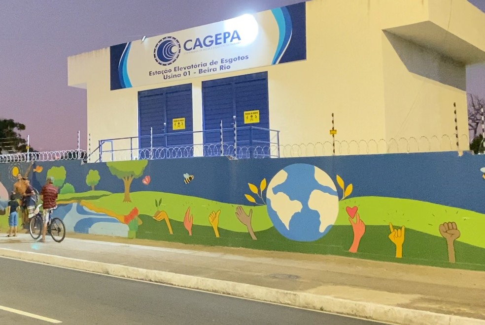 Corpo em avançado estado de decomposição é encontrado em estação de tratamento de esgoto, em João Pessoa — Foto: Flávio Fernandes/TV Cabo Branco