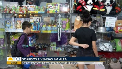 Vendas do Dia das Crianças aquecem o comércio de Palmas