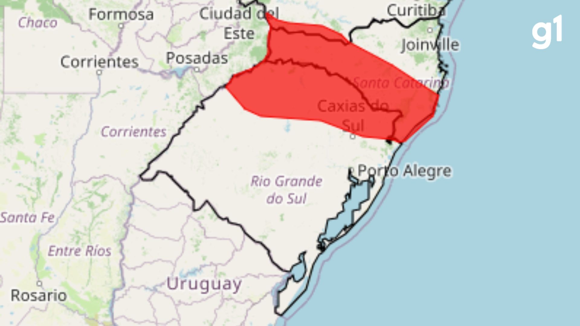 Estado tem aviso vermelho de grande perigo para novas chuvas
