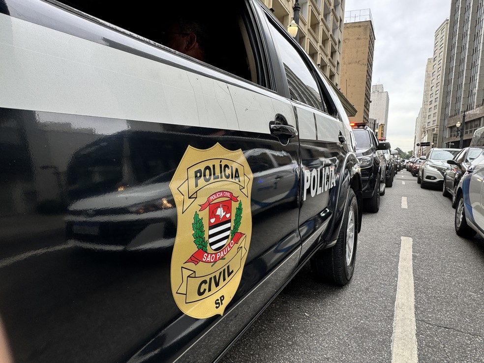 Viatura da Polícia Civil de São Paulo — Foto: Reprodução/SSP-SP