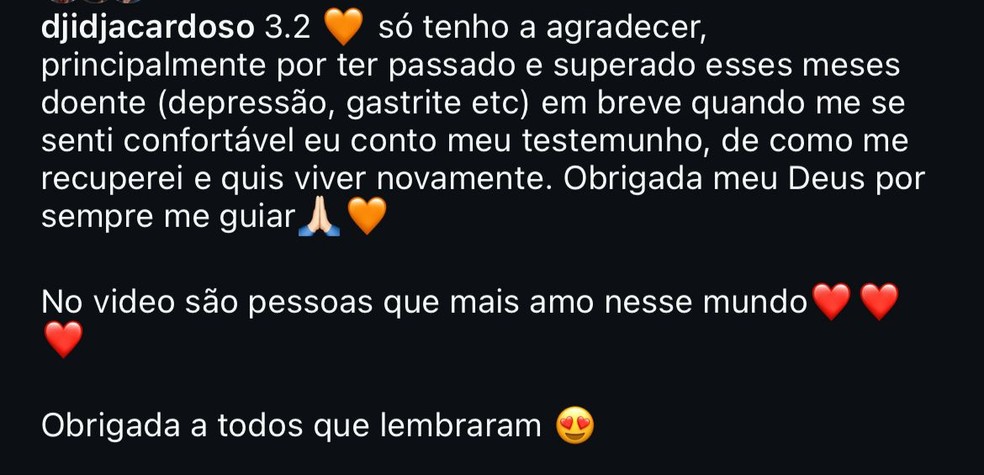 Ex-sinhazinha do Boi Garantido encontrada morta revelou que lutava contra depressão em postagem. — Foto: Reprodução/Redes Sociais