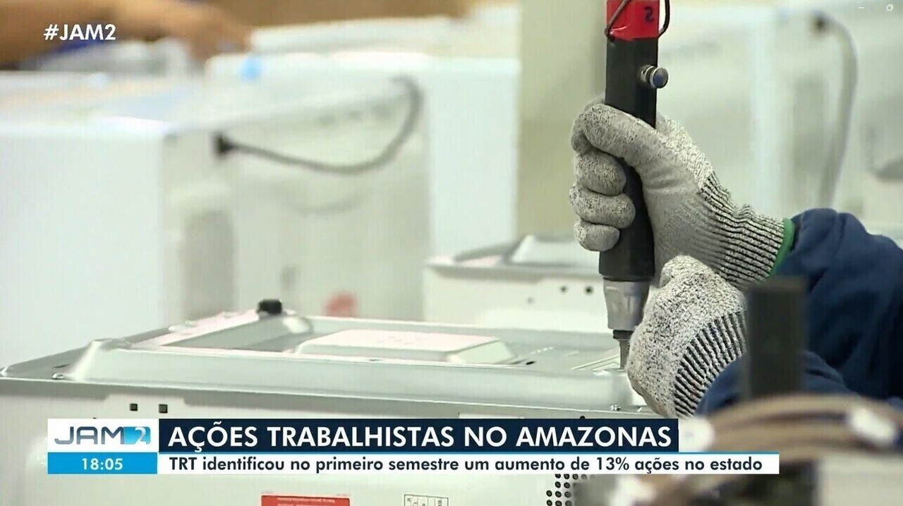Processos trabalhistas crescem 13% no Amazonas no primeiro semestre de 2026, aponta TRT-11