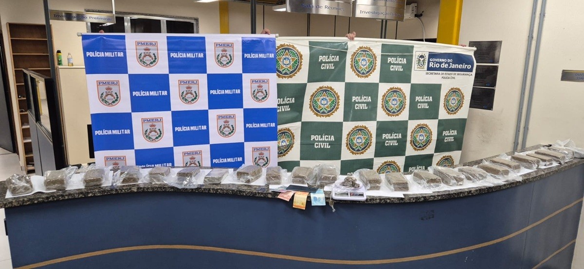 Operação conjunta da PM e Polícia Civil resulta em prisão e apreensão de drogas em Nova Friburgo