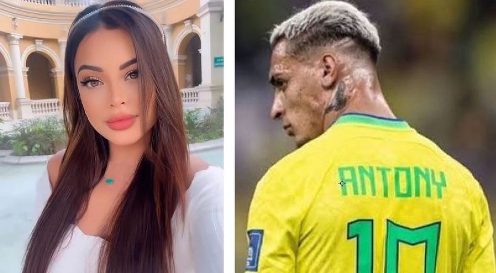 Bancária Ingrid Lana acusa jogador Antony de agressão por ter recusado beijo dele — Foto: Reprodução/Arquivo pessoal