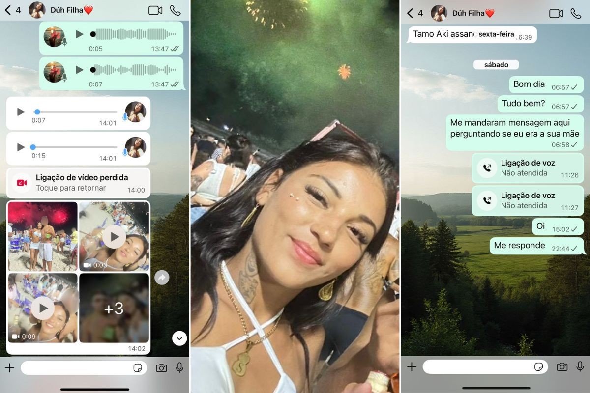 Mãe busca jovem desaparecida no litoral de SP após Réveillon; namorado relata sequestro por integrar facção