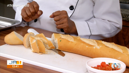 Saiba como preparar o pão e o molho da bruschetta de tomate