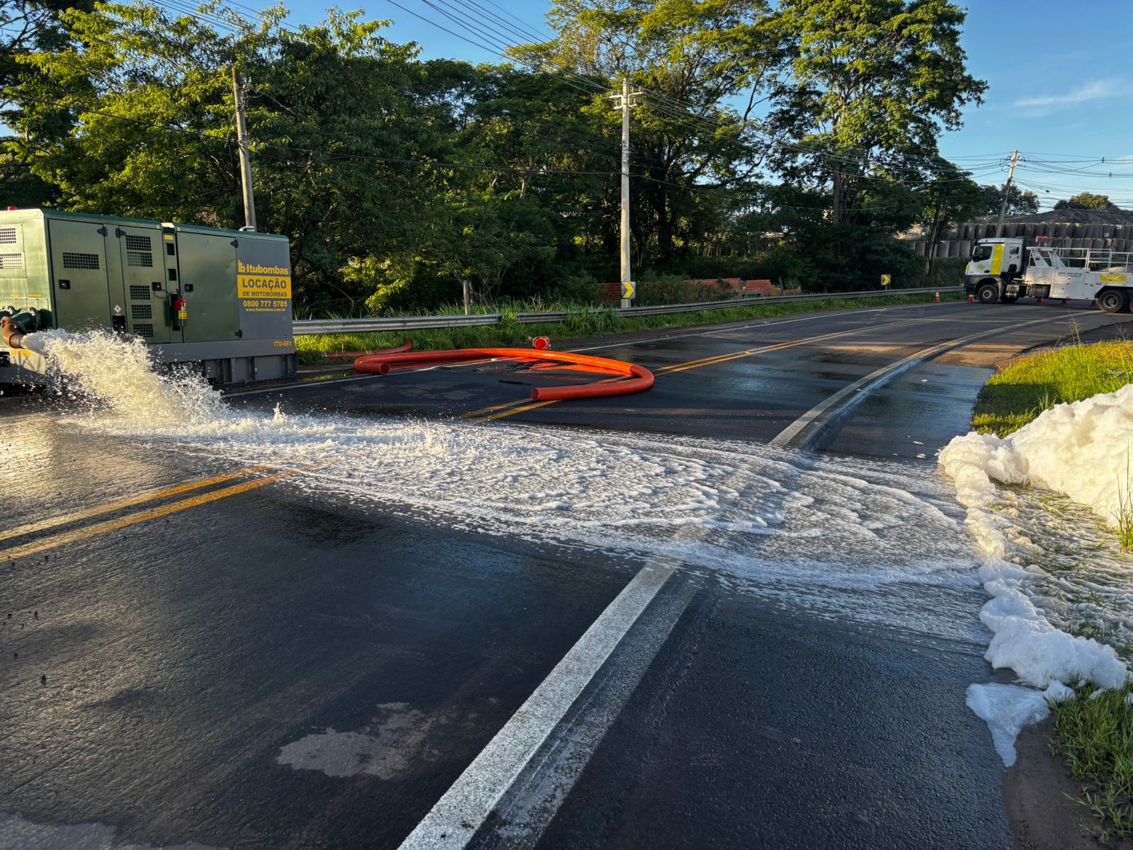 Rodovia SP-147 é interditada para drenagem da pista em Piracicaba após chuvas; veja desvios 
