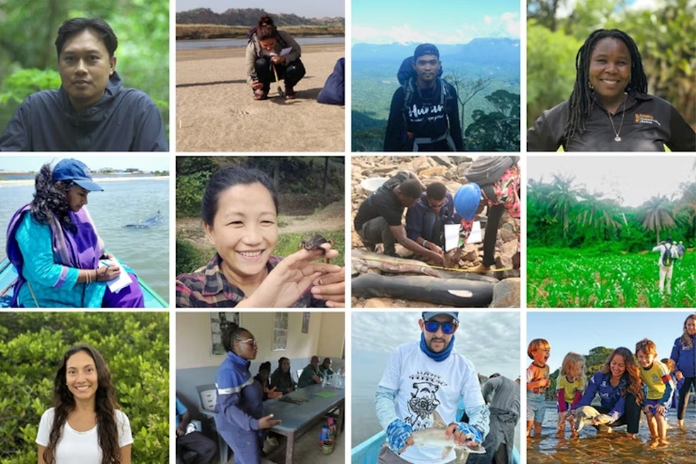 Finalistas do Whitley Awards 2026 conservam a fauna e a natureza em continentes como Ásia, América Latina e África — Foto: Whitley Fund for Nature (WFN)