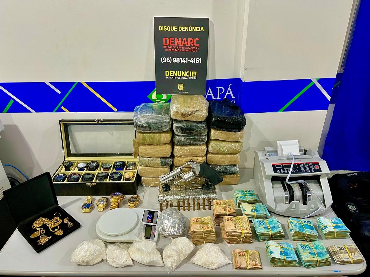 
‘Tesoureiro’ do tráfico de drogas é preso com comparsas em operação no Amapá