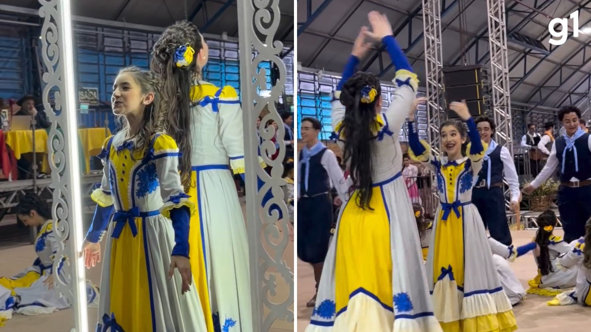 'Dança do espelho': Festival Juvenart tem pela primeira vez um CTG de fora do RS na final; VÍDEO