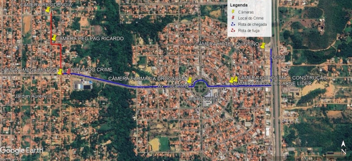 Inquérito aponta rotas de veículo usado antes e depois da tentativa de assassinato contra fisioterapeuta