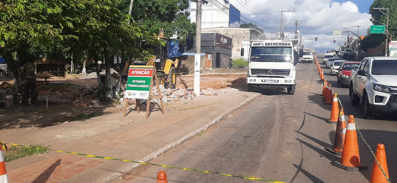 Obras do Complexo Viário alteram trânsito na Avenida Ceará nesta segunda (12); veja mudanças