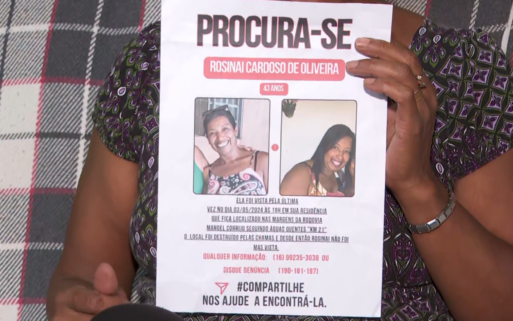 Mistério de mulher que sumiu após incêndio em sítio em SP completa 1 ano, e família cobra respostas: 'Dor e desespero'