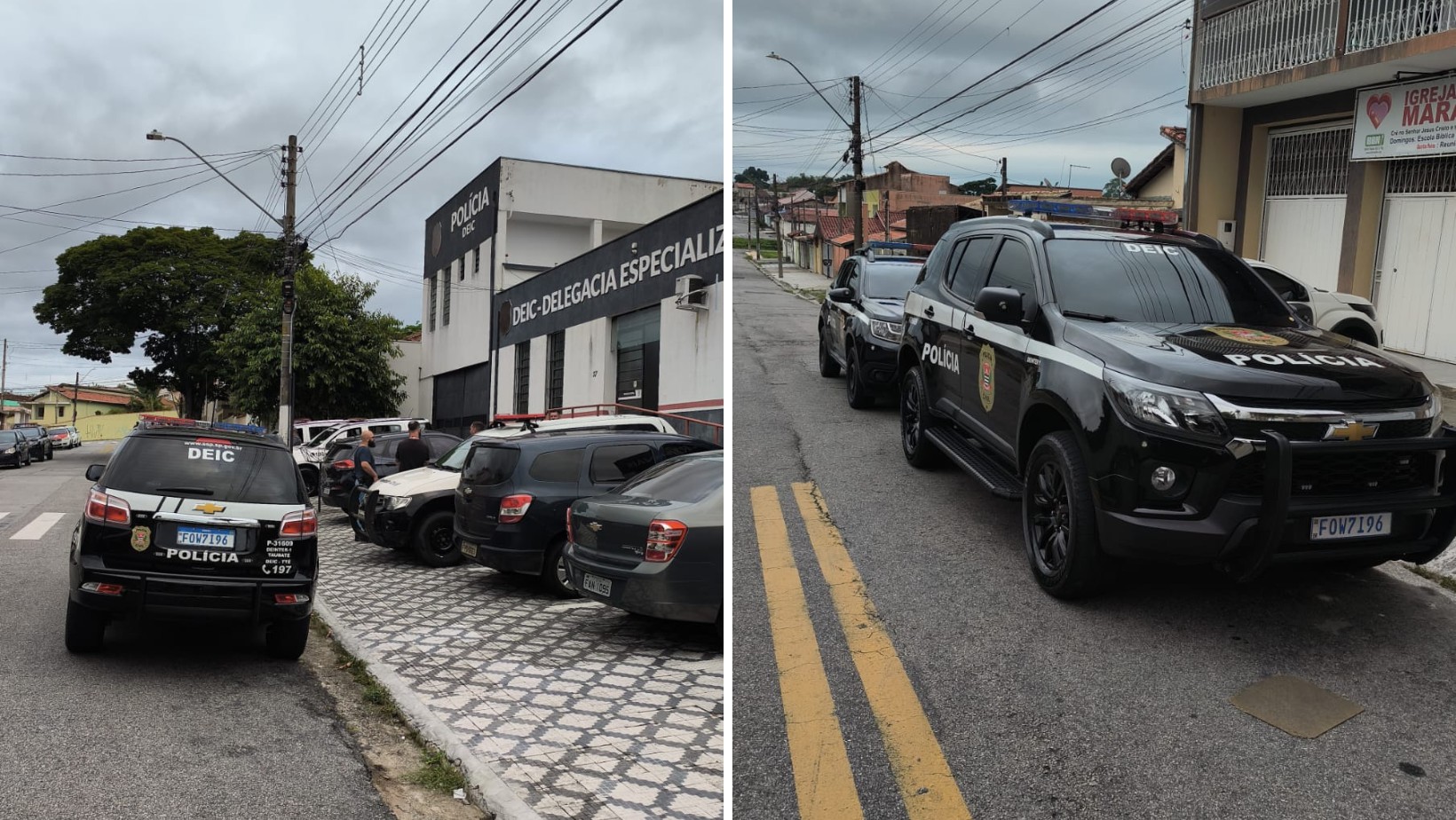 Polícia faz operação contra o tráfico de drogas e o crime organizado em Taubaté, SP