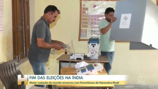Maior eleição do mundo: votação na Índia teve 642 milhões de eleitores, ou mais de 3 vezes a população brasileira; contagem começa nesta terça - Programa: Jornal Hoje 