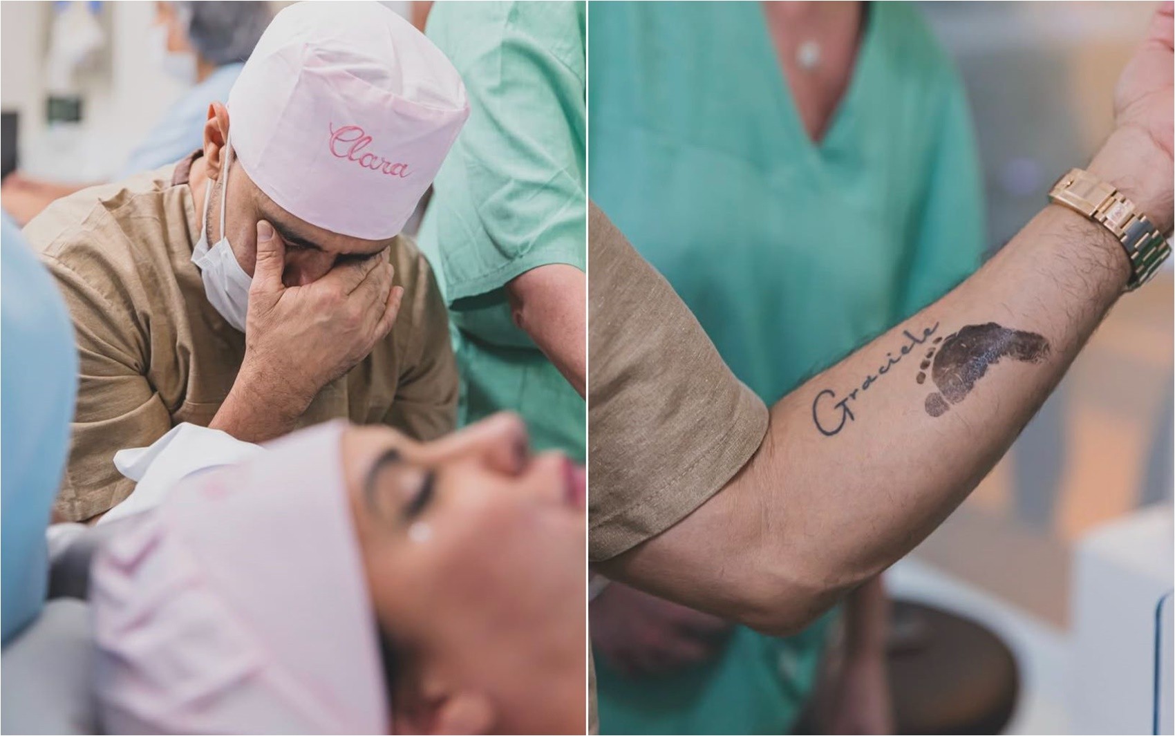 Zezé Di Camargo e Graciele postam primeiras fotos do nascimento da filha: 'Choro é de alegria e gratidão'