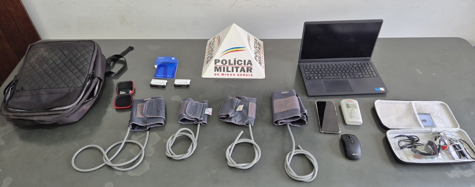 Manguitos de pressão, Holter e notebook: clínica tem prejuízo de R$ 35 mil após 'limpa' de ladrão