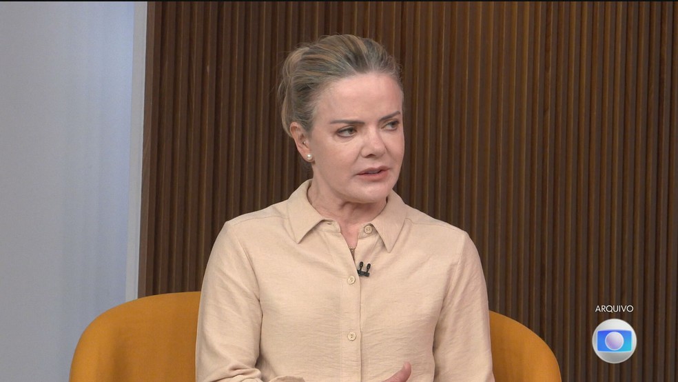 A ministra Gleisi Hoffmann, da Secretaria de Relaes Institucionais  Foto: Reproduo/TV Globo