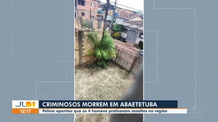 4 pessoas morrem após troca de tiros em abordagem policial no município de Abaetetuba