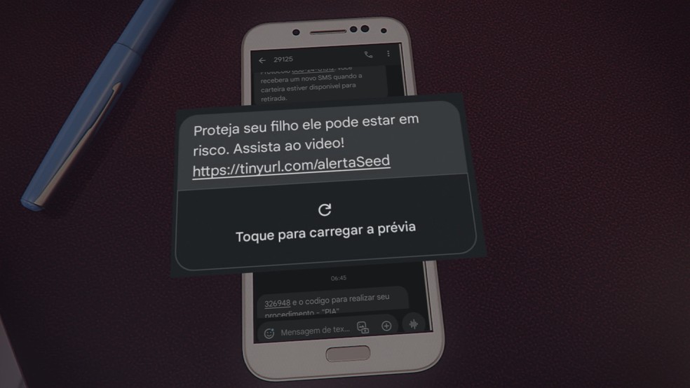 Governo usou dados internos para enviar mensagem com vídeo contra greve de professores a pais de alunos no Paraná — Foto: Reprodução/RPC