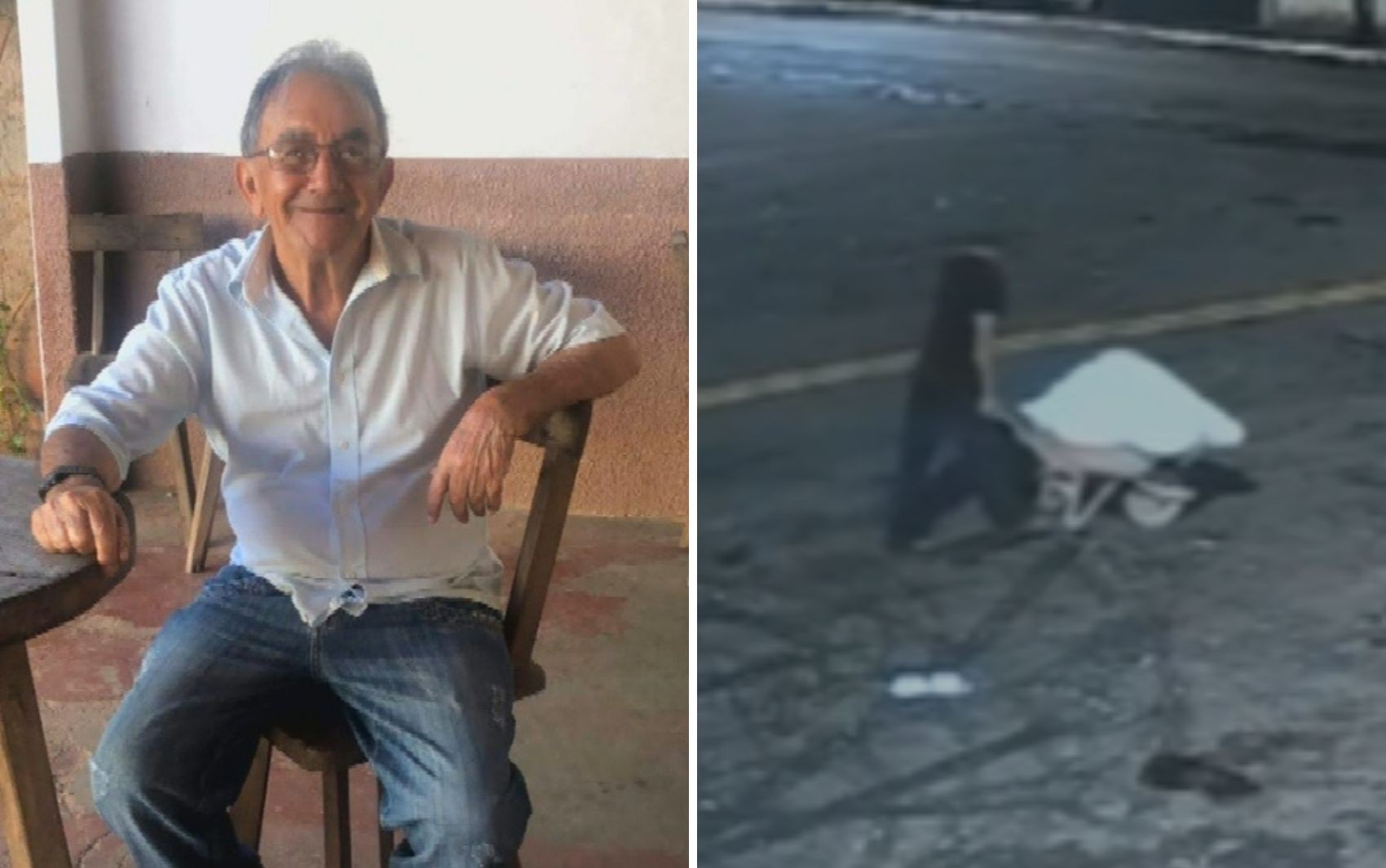 Idoso é morto e tem corpo levado em carrinho de mão pela cidade; vídeo
