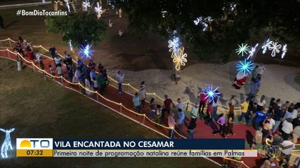 Vila encantada de Natal atrai público para o Parque Cesamar