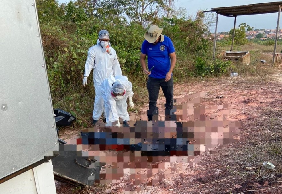 Corpo é encontrado próximo a obra no bairro Bequimão, em São Luís — Foto: Divulgação/ Redes Sociais