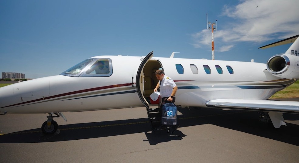 Cora&ccedil;&atilde;o &eacute; transportado de S&atilde;o Jos&eacute; do Rio Preto a S&atilde;o Paulo (SP) para transplante &mdash; Foto: Divulga&ccedil;&atilde;o